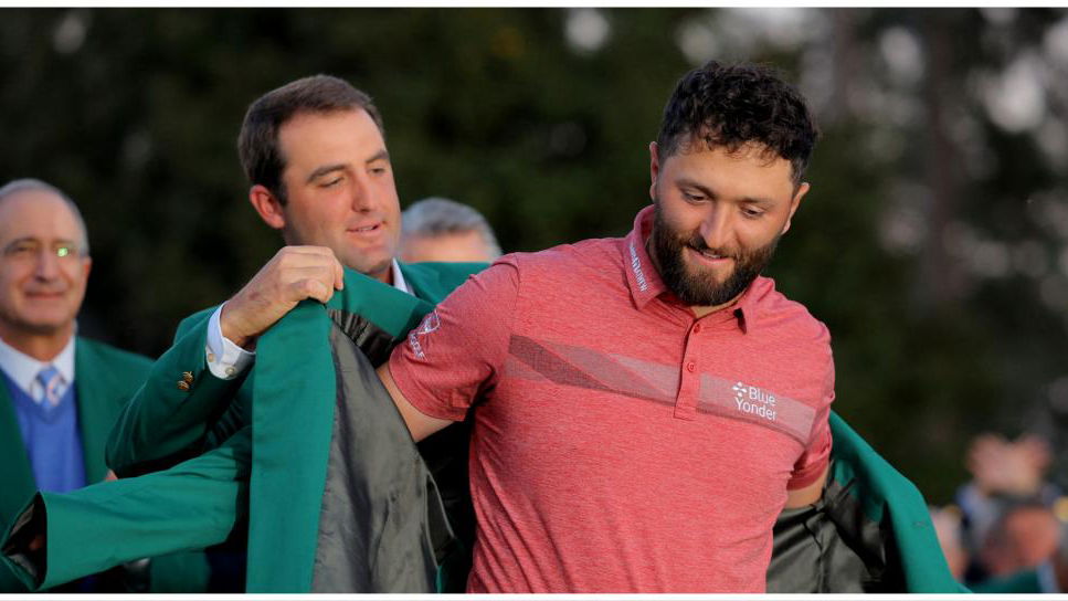 Jon Rahm's 'king move' in Masters green jacket gets golf fans hyped